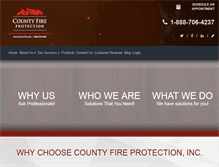 Tablet Screenshot of county-fire.com